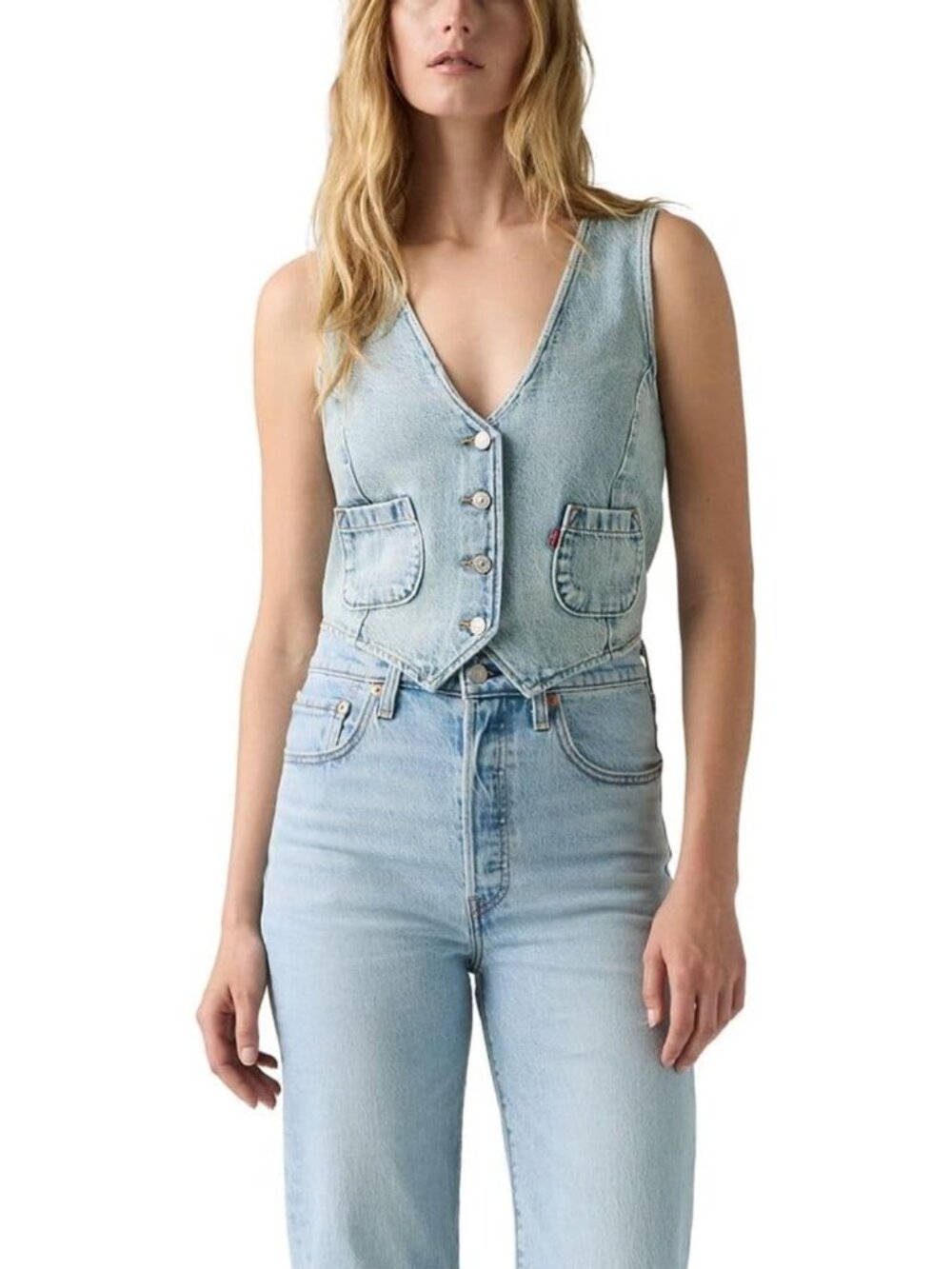 Stylish Women's Tailored Denim Vest | Trendy Layering Piece for Casual Outfits
